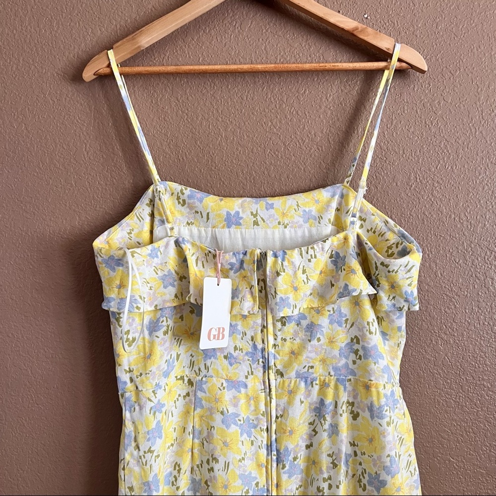 GB Halter Ruffle Floral Pattern Dress Size XL NWT - Picture 6 of 10